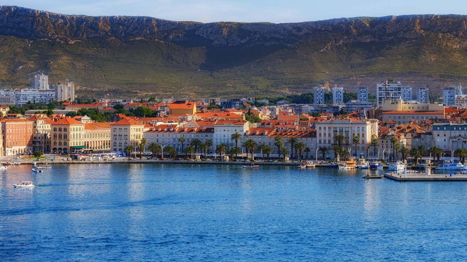 Split vu de la mer